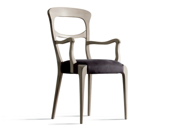 CAPOTAVOLA L-643 - Wooden chair with armrests by Dale Italia - view 2
